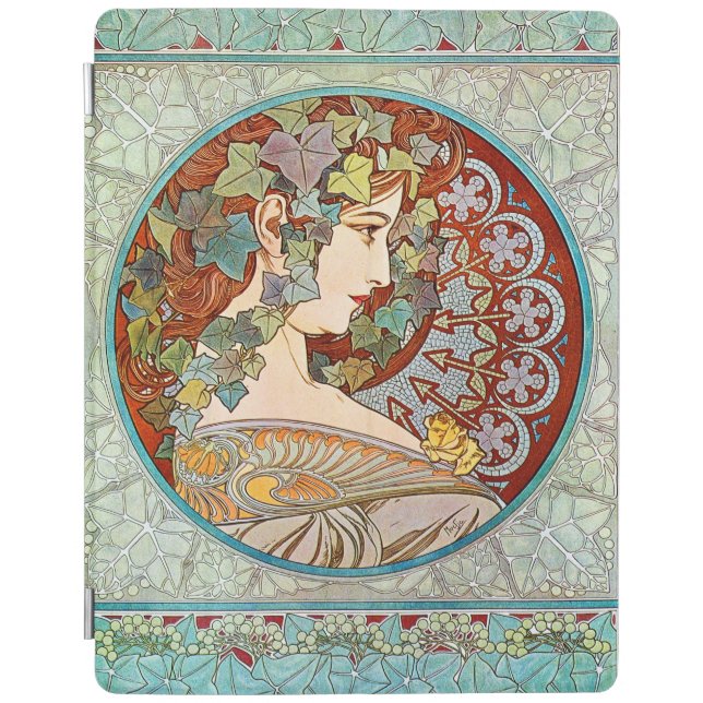 Alphonse Mucha Ivy iPad Smart Cover (Front)