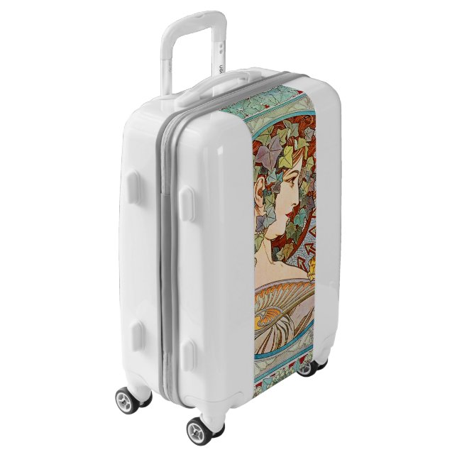 Alphonse Mucha Ivy Luggage (Rotated Left)