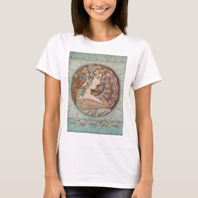 Alphonse Mucha - Ivy T-Shirt (Front)