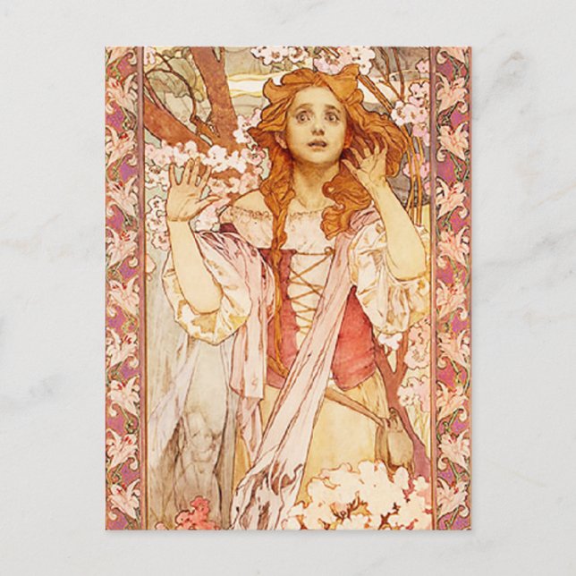 Alphonse Mucha Joan of Arc Postcard (Front)