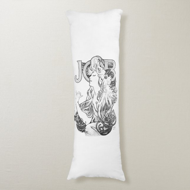 Alphonse Mucha JOB ISOGS Body Pillow (Front Vertical)