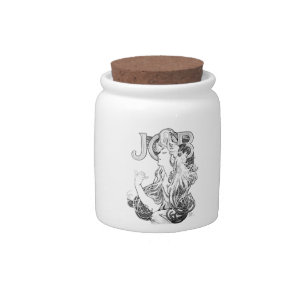 Alphonse Mucha JOB ISOGS Candy Jar