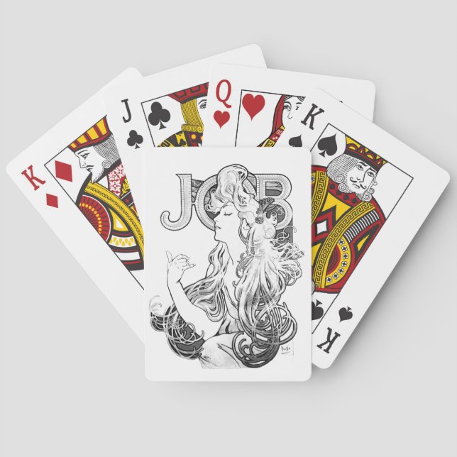Alphonse Mucha JOB ISOGS Poker Cards (Back)