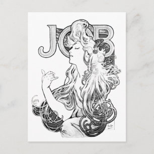Alphonse Mucha JOB ISOGS Postcard