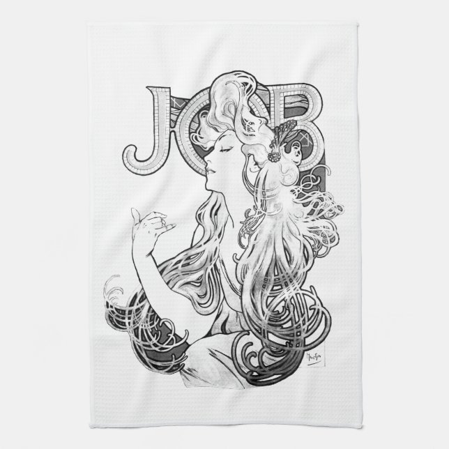 Alphonse Mucha JOB ISOGS Towel (Vertical)