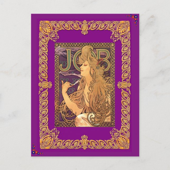 Alphonse Mucha - Job Postcard (Front)