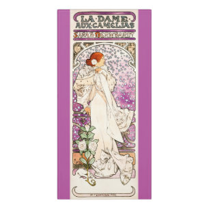 Alphonse Mucha La Dame 1896 Art Nouveau Vintage Door Sign