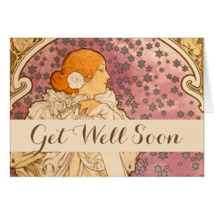 Alphonse Mucha La Dame Aux Camelias: Art Nouveau Cards