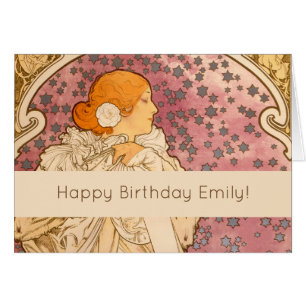 Alphonse Mucha La Dame Aux Camelias: Art Nouveau Cards