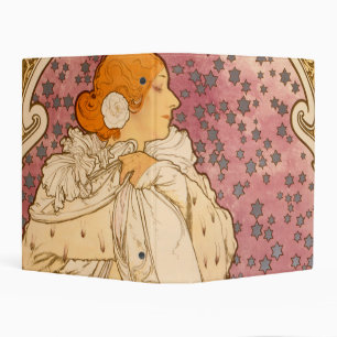 Alphonse Mucha La Dame Aux Camelias: Art Nouveau Mini Binder
