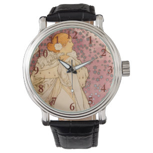 Alphonse Mucha La Dame Aux Camelias: Art Nouveau  Watch