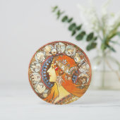 Alphonse Mucha La Plume Zodiac Art Nouveau Vintage (Standing Front)