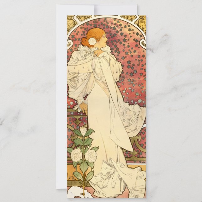 Alphonse Mucha Lady of the Camelias Invitations (Front)