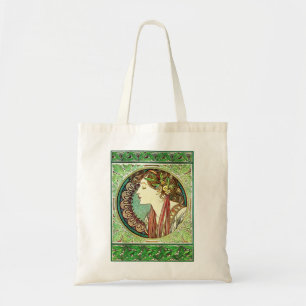 Alphonse Mucha Laurel Tote Bag