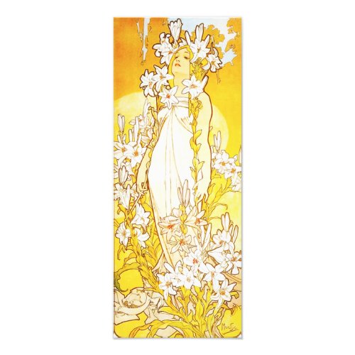 Alphonse Mucha Lily Print