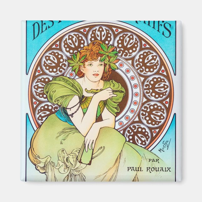 Alphonse Mucha Magnet (Front)