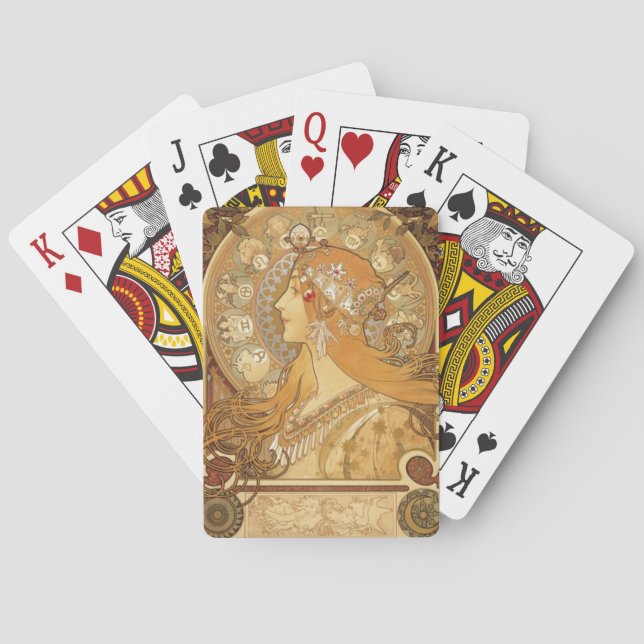 Alphonse Mucha Masterpiece Collection Deck Poker Cards (Back)