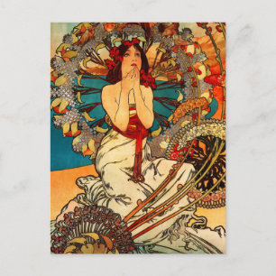 Alphonse Mucha Monte Carlo Postcard