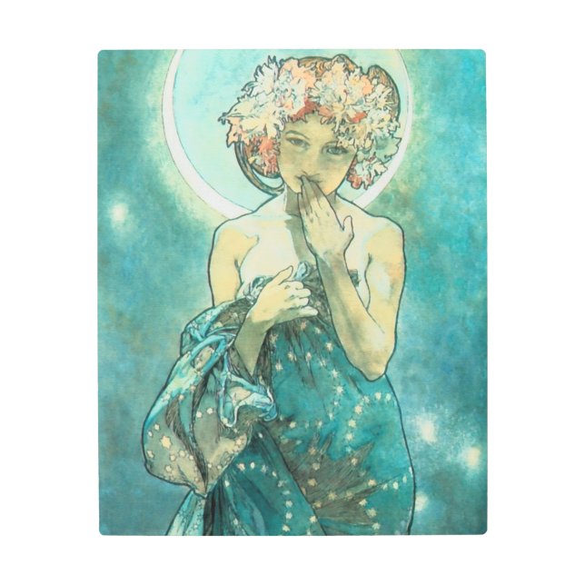 Alphonse Mucha Moonlight Clair De Lune Art Nouveau (Front)