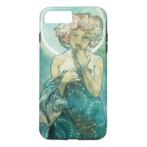 Alphonse Mucha Moonlight Clair De Lune Art Nouveau iPhone 8 Plus7 Plus Case