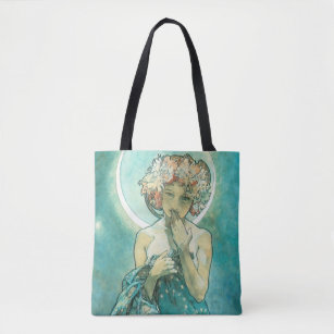 Alphonse Mucha Clair De Lune Tote Bag