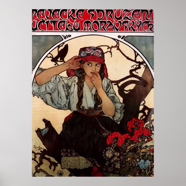 Alphonse Mucha Moravian Teacher's Choir GalleryHD Poster (Front)