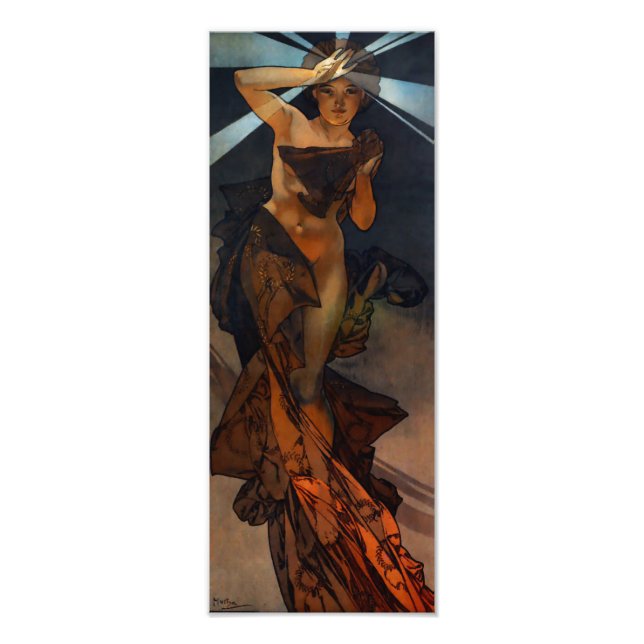 Alphonse Mucha Morning Star Print (Front)