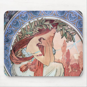Alphonse Mucha Mouse Pad