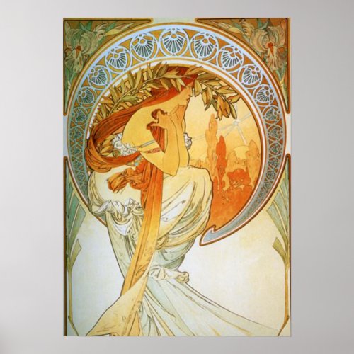 Alphonse Mucha _ Poetry Poster