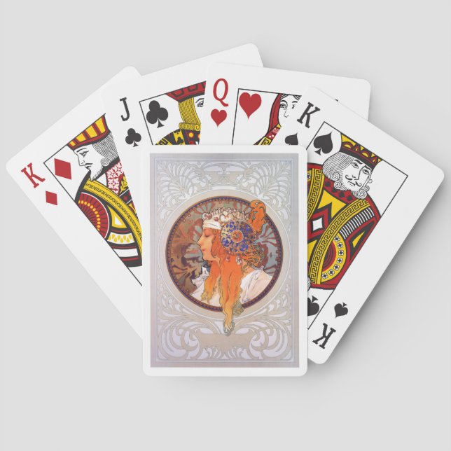 Alphonse Mucha Poker Cards (Back)