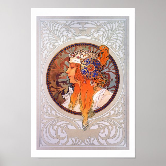 Alphonse Mucha Poster (Front)