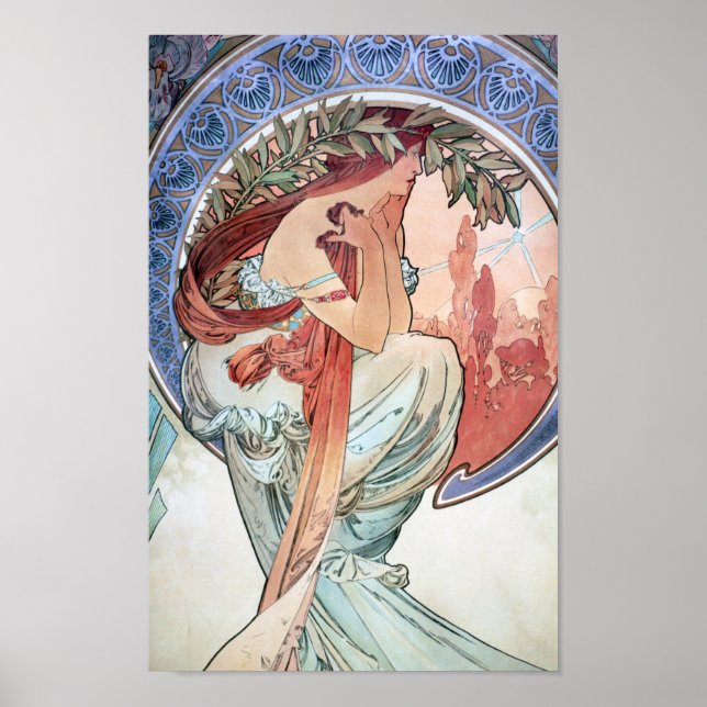 Alphonse Mucha Poster (Front)