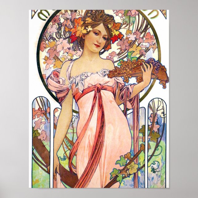 Alphonse Mucha Poster (Front)