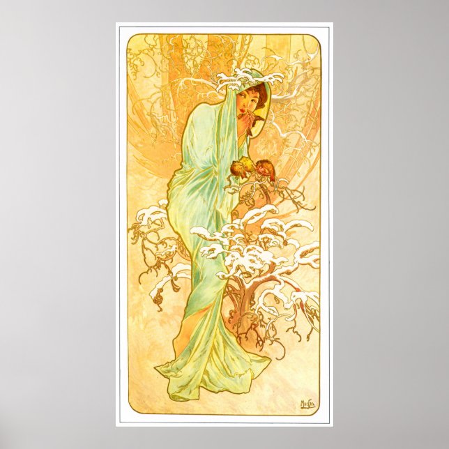 Alphonse Mucha Poster (Front)