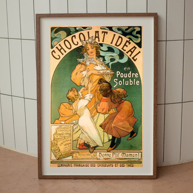 Alphonse Mucha poster chocolate wall decor  (Creator Uploaded)