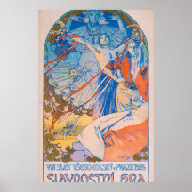 Alphonse Mucha Poster for Sokol Festival (1926)