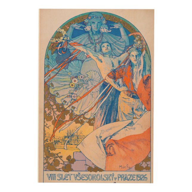Alphonse Mucha Poster for Sokol Festival (1926) (Front)