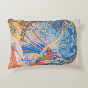 Alphonse Mucha Poster for Sokol Festival (1926) Accent Pillow