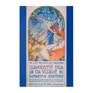 Alphonse Mucha Poster for Sokol Festival (1926) Acrylic Print