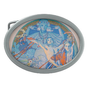 Alphonse Mucha Poster for Sokol Festival (1926) Belt Buckle