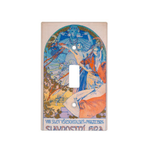 Alphonse Mucha Poster for Sokol Festival (1926) Light Switch Cover