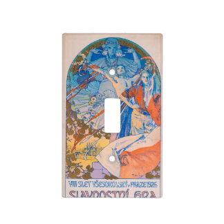 Alphonse Mucha Poster for Sokol Festival (1926) Light Switch Cover