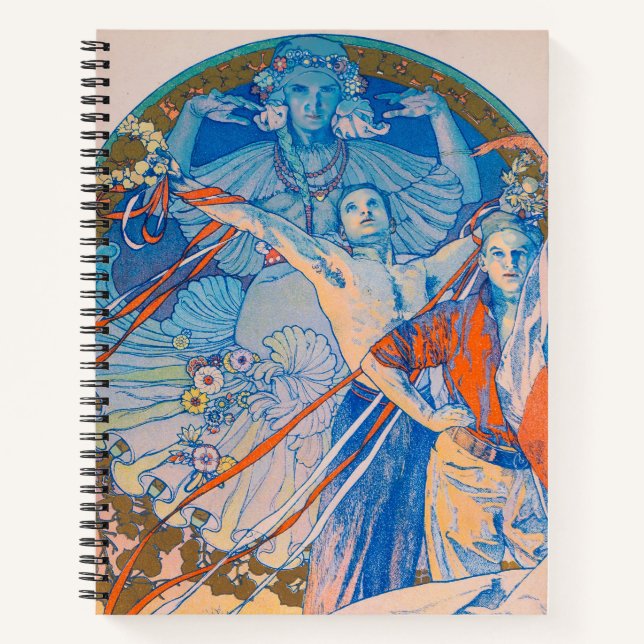 Alphonse Mucha Poster for Sokol Festival (1926) Notebook (Front)