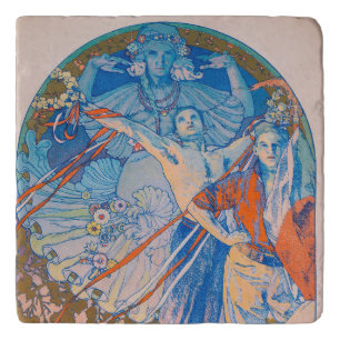 Alphonse Mucha Poster for Sokol Festival (1926) Trivet