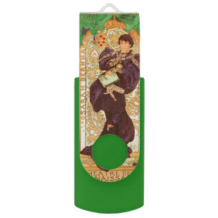 Alphonse Mucha Prince and Dragon Flash Drive