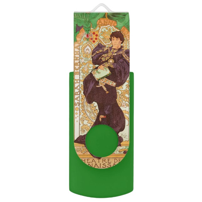 Alphonse Mucha Prince and Dragon Flash Drive (Front Vertical)