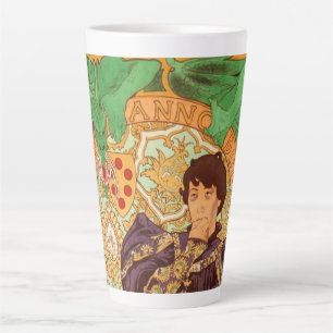 Alphonse Mucha Prince and Dragon Latte Mug