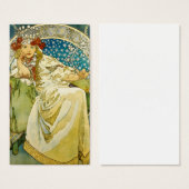 Alphonse Mucha Princess Hyacinth Art Nouveau (Front & Back)