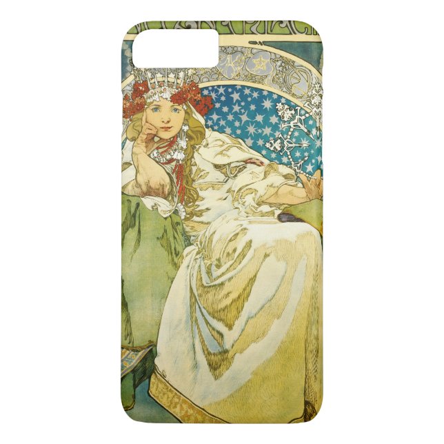 Alphonse Mucha Princess Hyacinth Art Nouveau Case-Mate iPhone Case (Back)
