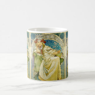 Alphonse Mucha Princess Hyacinth Art Nouveau Coffee Mug